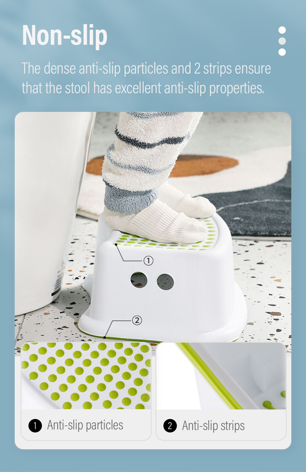 Kids Stepping Stool Durable Non-Slip-4